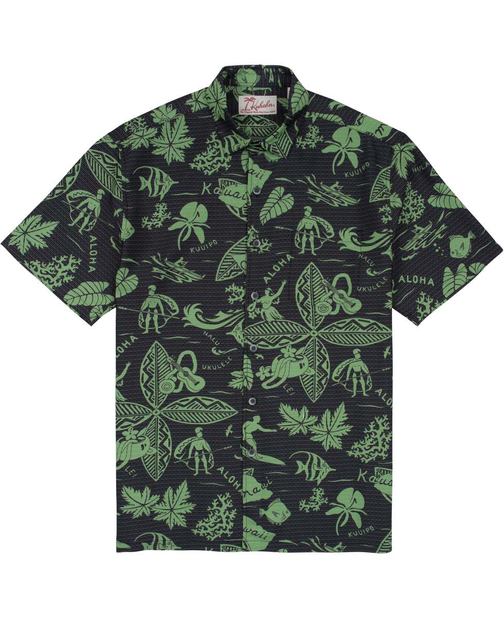 Kauai Floral Hawaiian Button Down Shirt