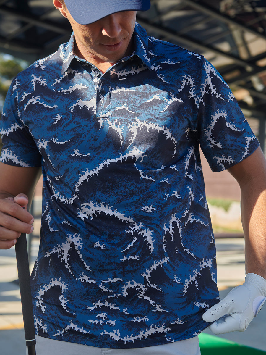 ★sale★BRIEFING MEN'S BI-CLR POLO 2025SS Bogey Bros Golf Co | Solid Oxblood Men's Polo