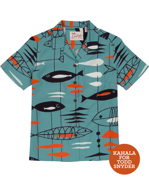 Todd Snyder x Kahala Aloha Shirt in Green Floral