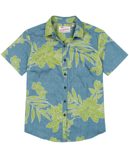 ManaloaチュニックHawaii ManaloaチュニックHawaii 7分袖チュニック Designed in Hawaii