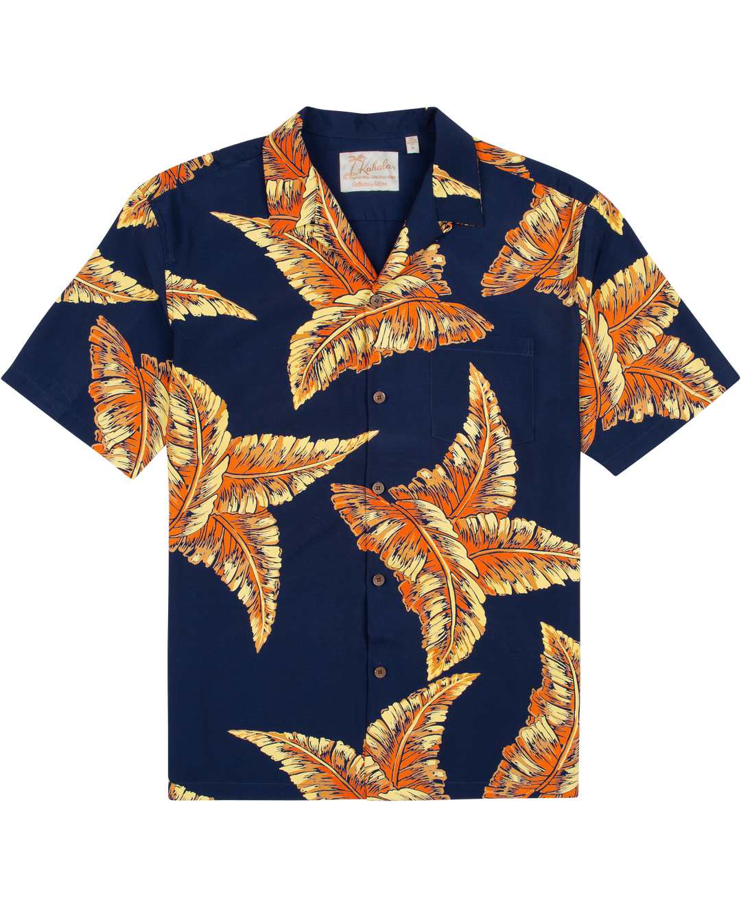 Kahala Coconut Tree Climber Pullover Reverse Print popular Hawaiian Aloha Camp Shirt M