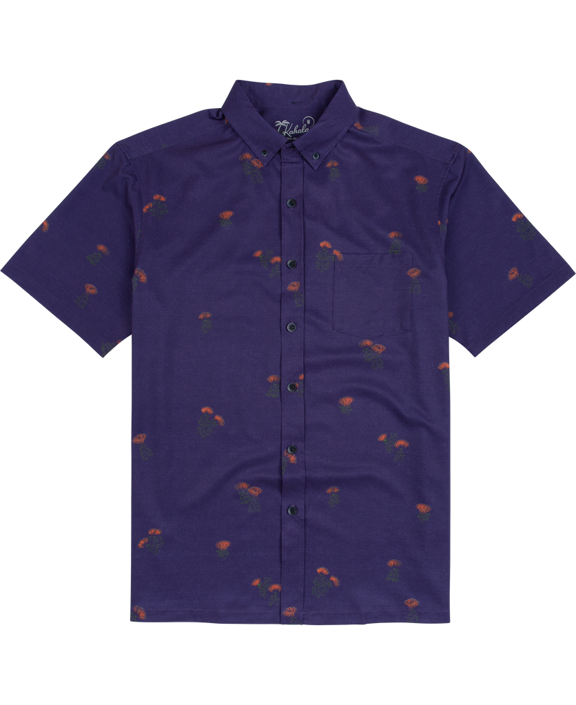 Kauluaʻe cheapest Mens Lehua Button Down Aloha Shirt NWT - XL