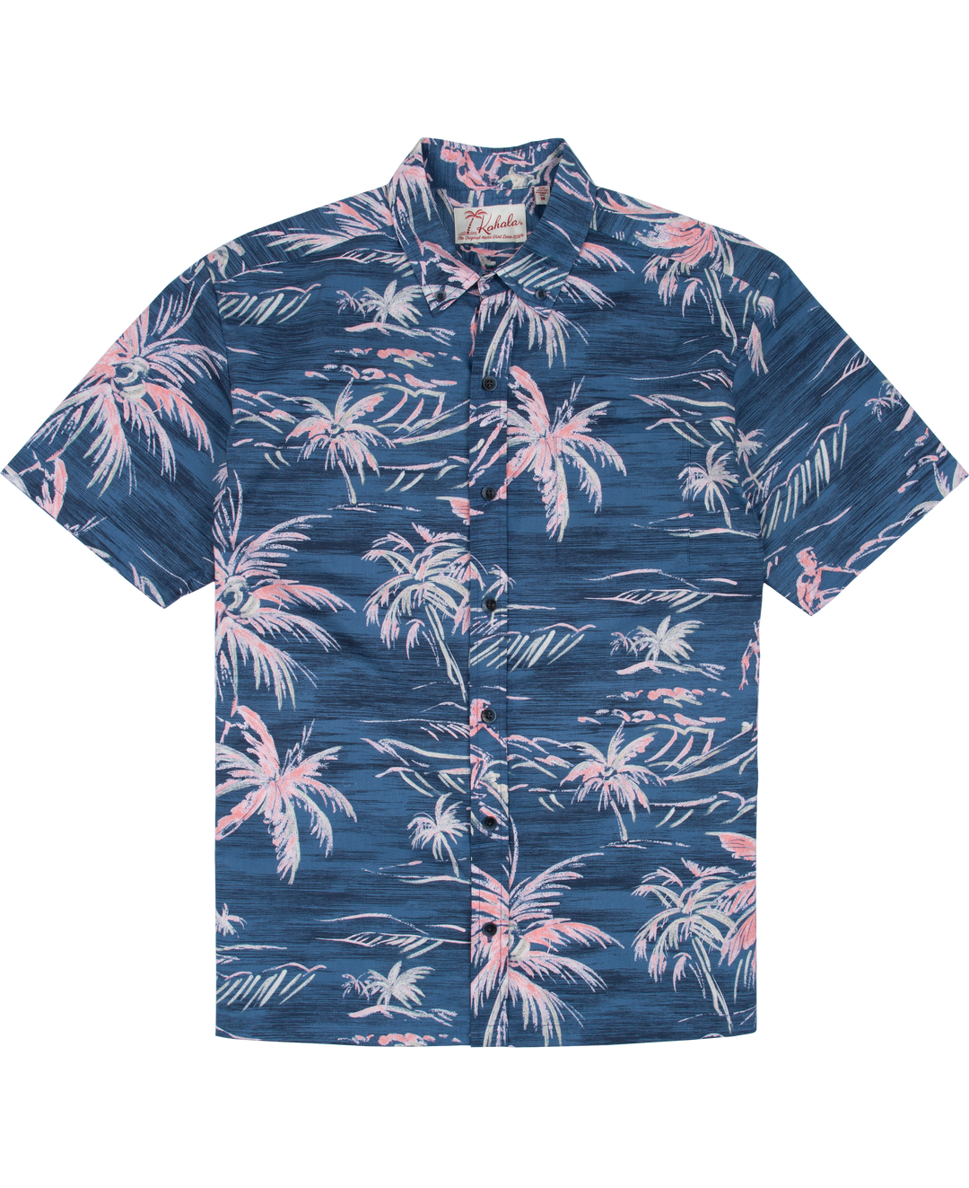 Kahala アロハシャツ ネイビー/ピンク S Kahala | He'e Nalu Shirt | Kahala