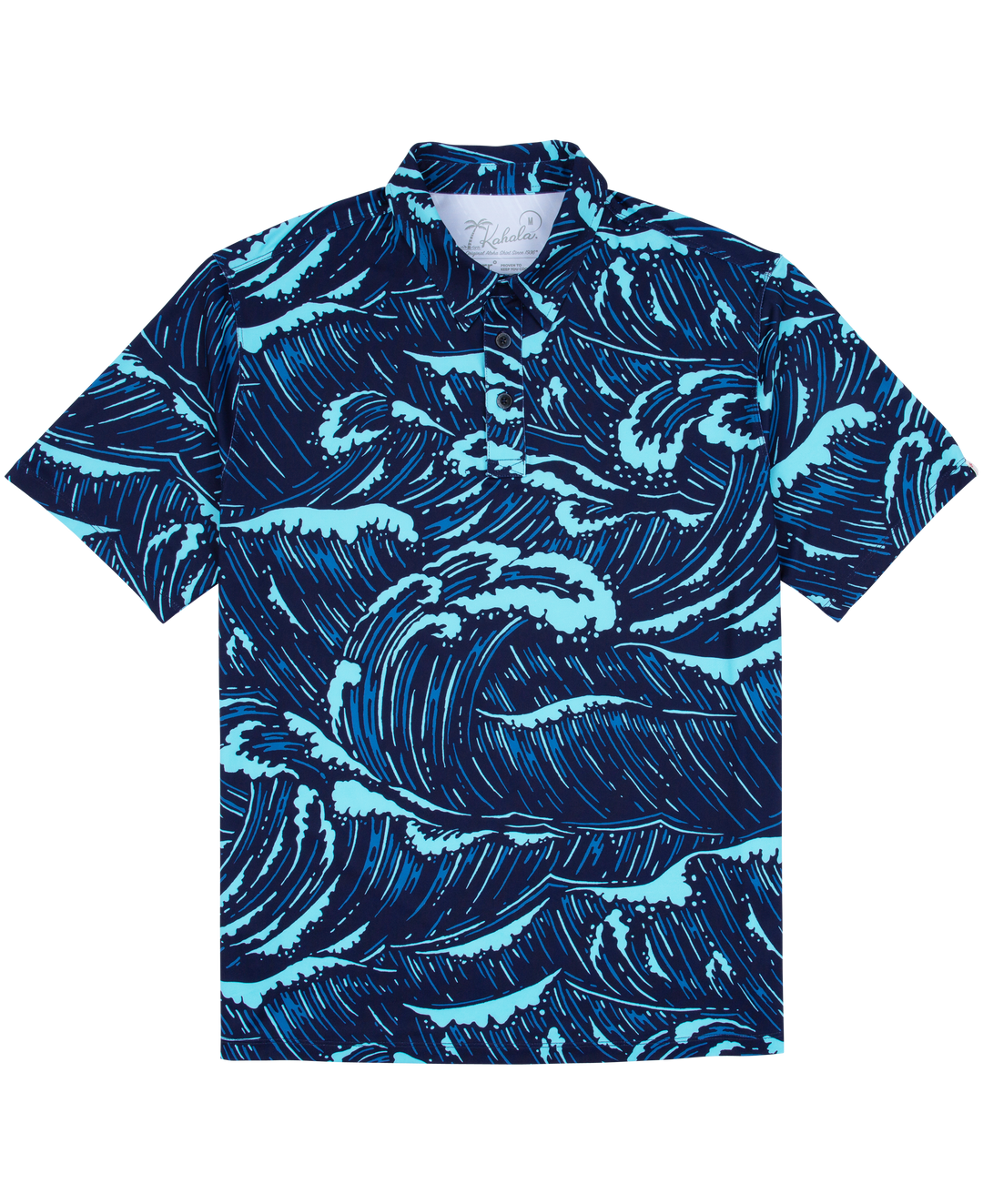 美品 ハワイ製 KAHALA アロハシャツ M ネイビー アロハ 総柄 ハワイの老舗アロハブランドとコラボ】KAHALA ALOHA アロハ