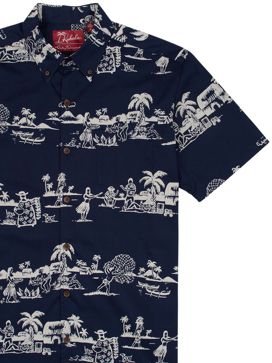 【新品　未使用】KAHALA アロハシャツ 水色 サーフボード柄　カハラ Kahala メンズ アロハシャツ - スタンダードフィット [ワイキキ